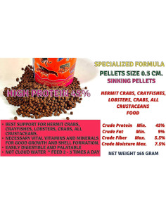 Alimento para Anfibios 165g A.D.P. Alto en Proteína 45% 2