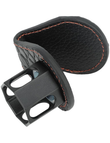 Soporte magnético para tiza de billar Pyhodi, aluminio y cuero