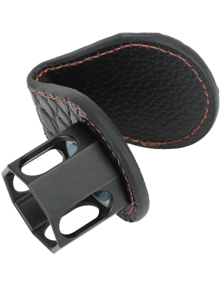 Soporte magnético para tiza de billar Pyhodi, aluminio y cuero