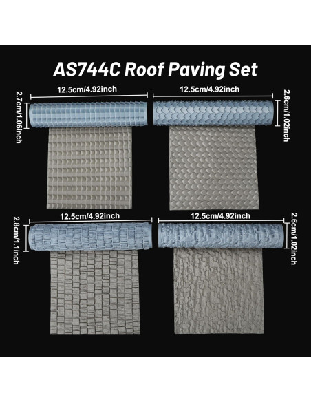 Juego de Rodillos de Terreno AS744C para DND y RPG - 4 Patrones