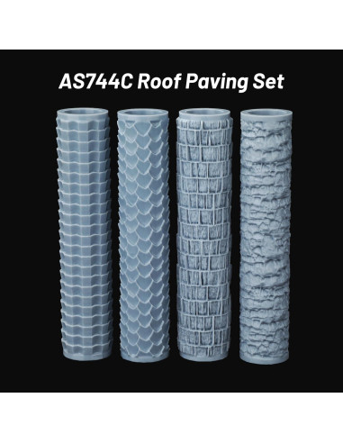 Juego de Rodillos de Terreno AS744C para DND y RPG - 4 Patrones