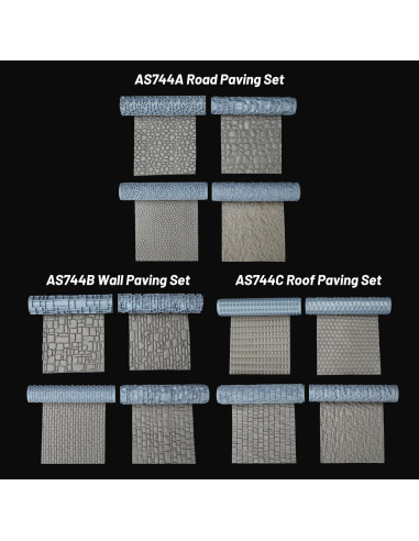 Juego de Rodillos de Terreno AS744C para DND y RPG - 4 Patrones