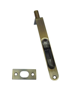 Pestillo Redondo de Latón Antiguo QCAA - Paquete de 2 2