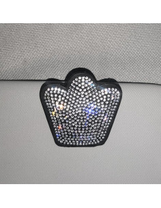 Soporte para Gafas de Coche JIZHYMI G04 Plata con Clip Magnético 2