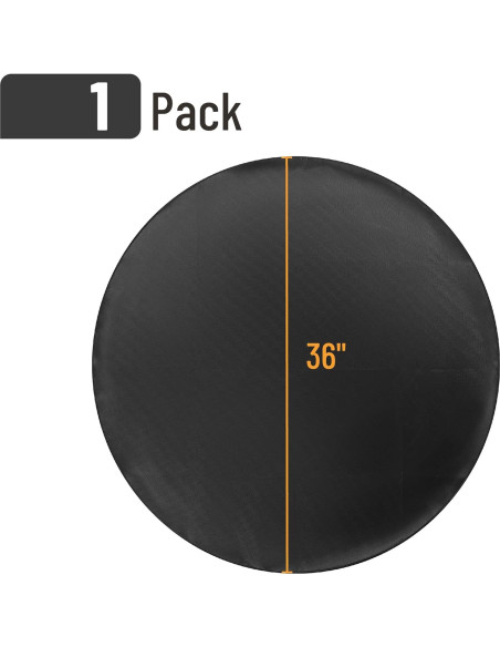 Alfombrilla Redonda Ignífuga UNCO 91.44 cm Impermeable