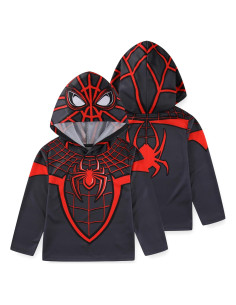 Camiseta con Capucha de Manga Larga Marvel Miles Morales Niños