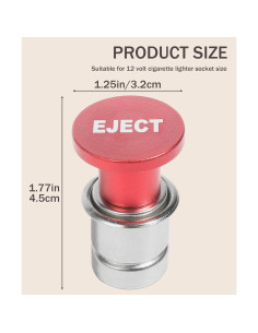 Encendedor de Cigarrillos para Coche bylikeho 12V Aluminio Anodizado 2
