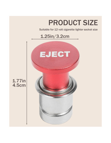 Encendedor de Cigarrillos para Coche bylikeho 12V Aluminio Anodizado