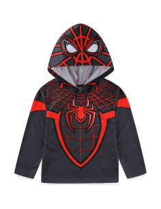 Camiseta con Capucha de Manga Larga Marvel Miles Morales Niños 2