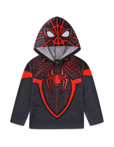 Camiseta con Capucha de Manga Larga Marvel Miles Morales Niños