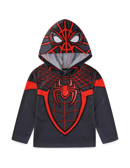 Camiseta con Capucha de Manga Larga Marvel Miles Morales Niños