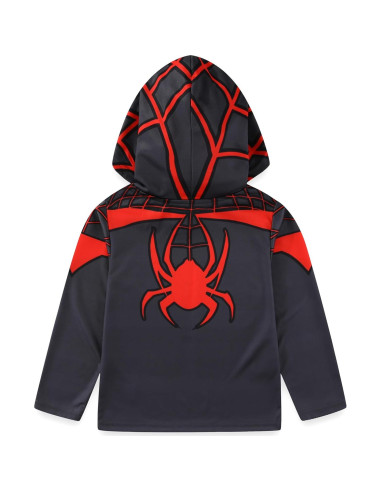 Camiseta con Capucha de Manga Larga Marvel Miles Morales Niños