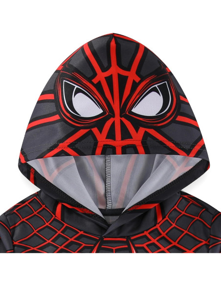 Camiseta con Capucha de Manga Larga Marvel Miles Morales Niños
