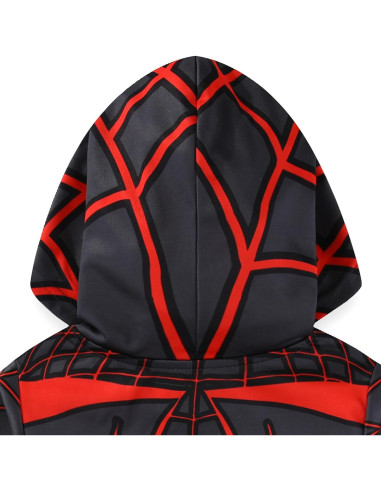 Camiseta con Capucha de Manga Larga Marvel Miles Morales Niños