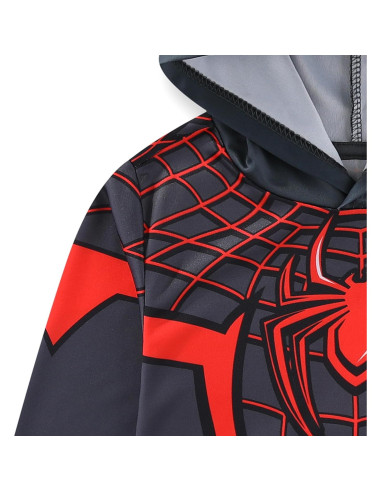 Camiseta con Capucha de Manga Larga Marvel Miles Morales Niños
