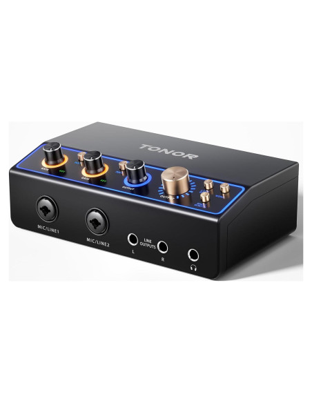 Interfaz de Audio TONOR TX510 USB 2 Canales XLR Negro