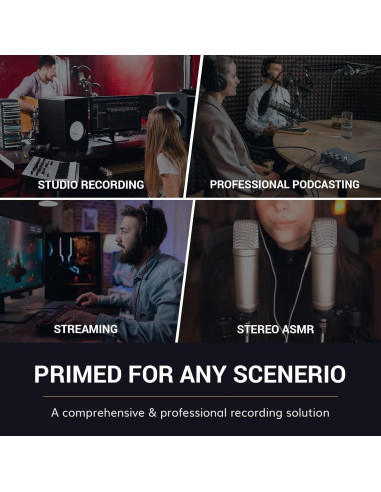 Interfaz de Audio TONOR TX510 USB 2 Canales XLR Negro