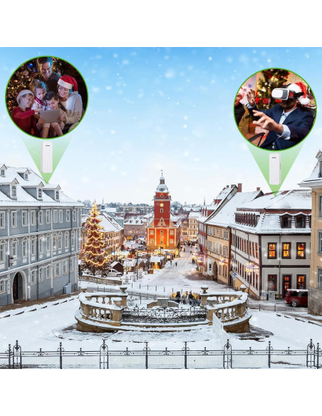 Kit de Puente Inalámbrico Adalov CPE662 3PCS 3KM 5.8GHz