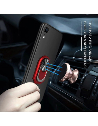 Funda TPU Negra con Soporte + Protector Vidrio Meizu 22