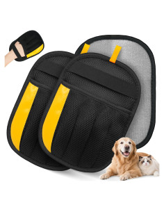 Guante Eliminador de Pelo de Mascota Guowo 2 Pcs Reutilizable