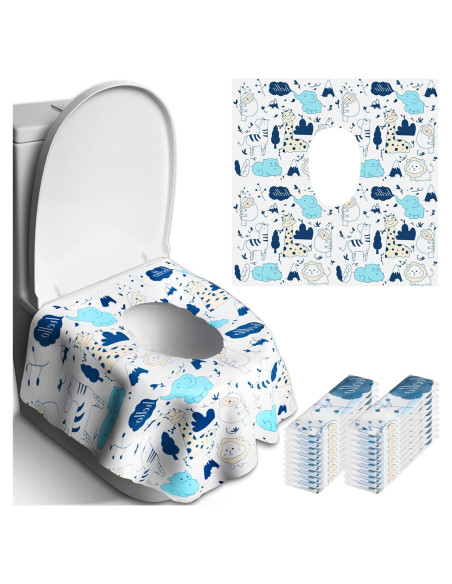 20 Cubiertas de Asiento de Inodoro Desechables Peyazoco - Extra Grandes