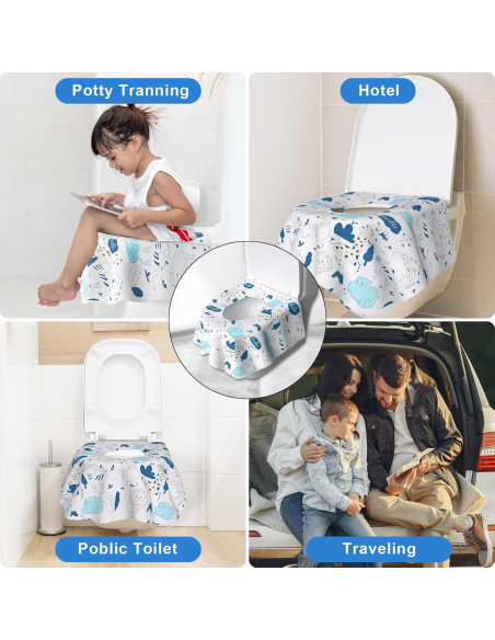 20 Cubiertas de Asiento de Inodoro Desechables Peyazoco - Extra Grandes