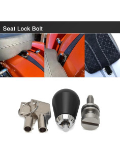Tornillo de bloqueo de asiento antirrobo Daklvng 1/4-20 para Harley 1996-2024 2