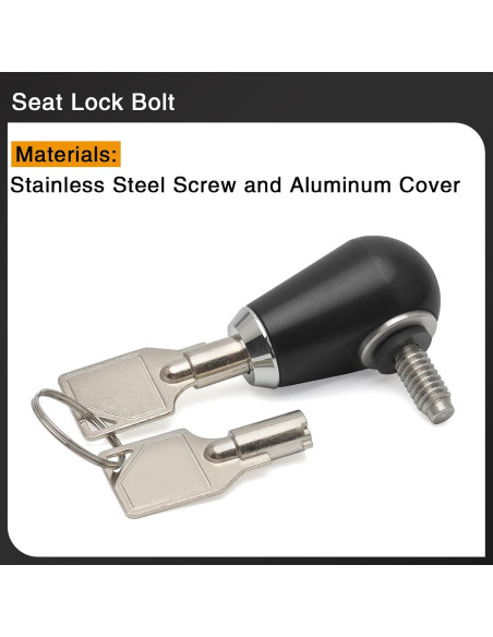 Tornillo de bloqueo de asiento antirrobo Daklvng 1/4-20 para Harley 1996-2024