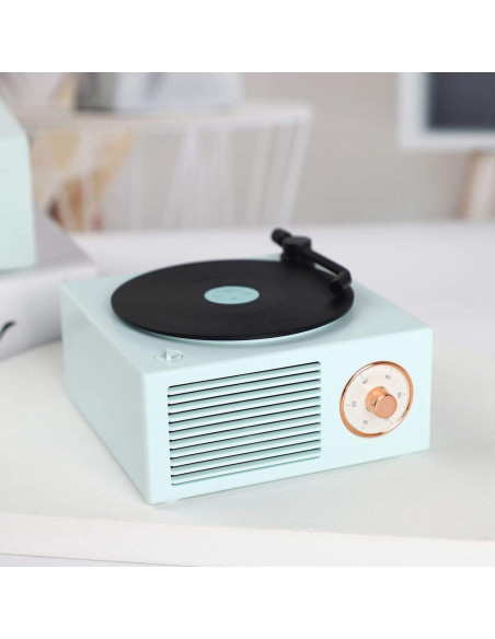 Altavoz Bluetooth Vintage Benzama SK-X10 Azul 5W 1000mAh