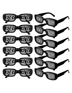 Gafas de Cumpleaños Cuffbow 12 Pares Accesorios para Fotos