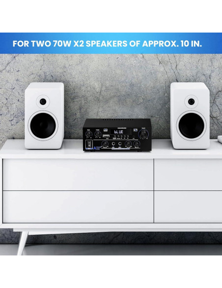 Amplificador de Audio Estéreo 1000W Bluetooth 5.3 AK55