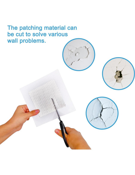 Kit de Parcheo de Dry Wall HSDNDUR 16 Piezas Autoadhesivo