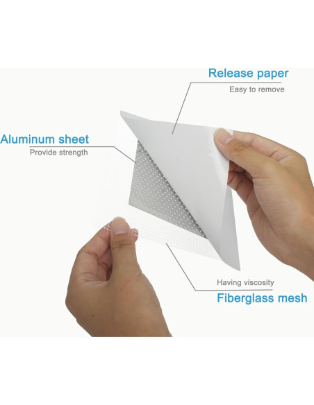 Kit de Parcheo de Dry Wall HSDNDUR 16 Piezas Autoadhesivo