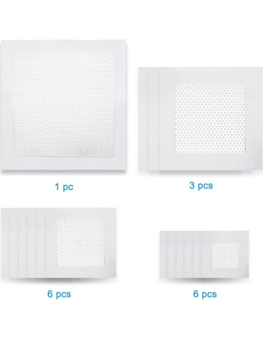 Kit de Parcheo de Dry Wall HSDNDUR 16 Piezas Autoadhesivo