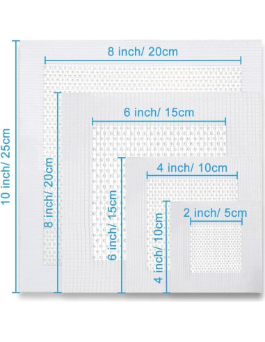Kit de Parcheo de Dry Wall HSDNDUR 16 Piezas Autoadhesivo