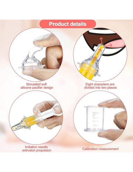 Jeringa de Alimentación Oral Eforlike 2ml para Gatos y Perros