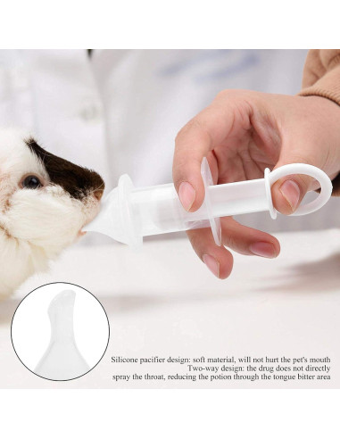 Jeringa de Alimentación Oral Eforlike 2ml para Gatos y Perros
