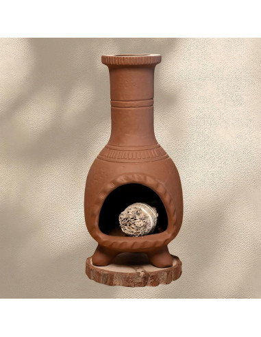 Mini Chimenea Cerámica WABIWABI@HOME para Incienso 19x10 cm