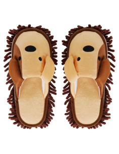 Zapatillas de Mopa Microfibra Liitrton para Limpieza Suelos Marrón 4.5-6