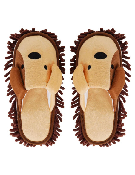 Zapatillas de Mopa Microfibra Liitrton para Limpieza Suelos Marrón 4.5-6