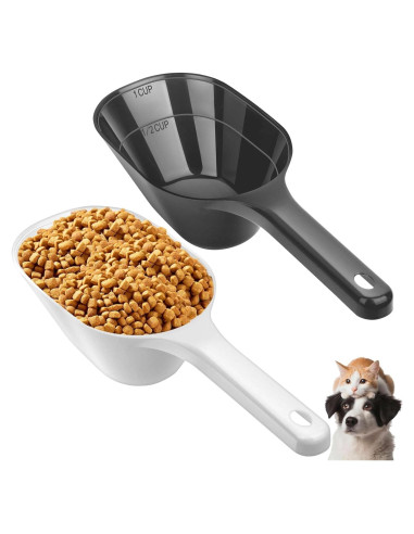 Cucharón para Comida de Mascotas Aosnare 1 Taza Medidor
