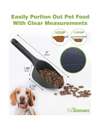 Cucharón para Comida de Mascotas Aosnare 1 Taza Medidor