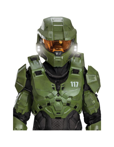 Disfraz de Maestro Jefe Halo para Niños - Armadura Completa LED