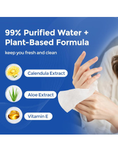 Toallitas Húmedas para Adultos MATERN'ELLA 320 Unidades 2