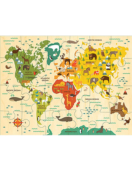 Rompecabezas de Suelo Petit Collage Nuestro Mundo 24 Piezas
