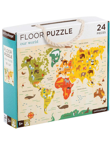 Rompecabezas de Suelo Petit Collage Nuestro Mundo 24 Piezas