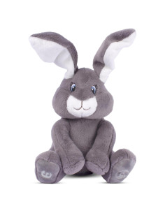 Conejo de Peluche Interactivo Dimple Milo Gris - Peek-a-Boo