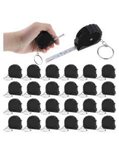 24 Cintas Métricas Retráctiles Mini ZSCCXQ 100cm con Llavero