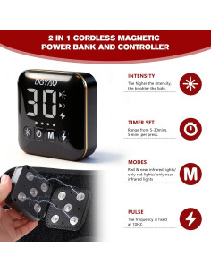 Terapia de Luz Roja Inalámbrica TUOYR para Alivio del Dolor 2