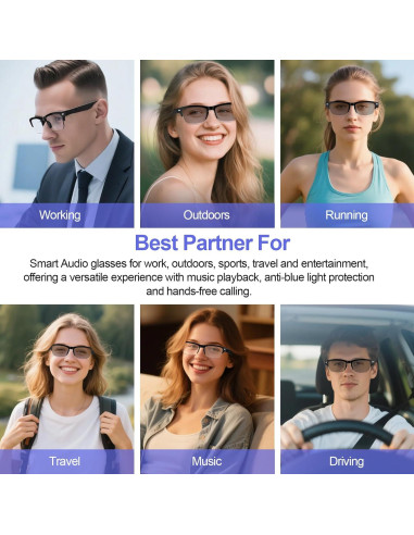 Gafas Inteligentes Tulbeys con Audio Bluetooth y Lentes Fotocromáticos